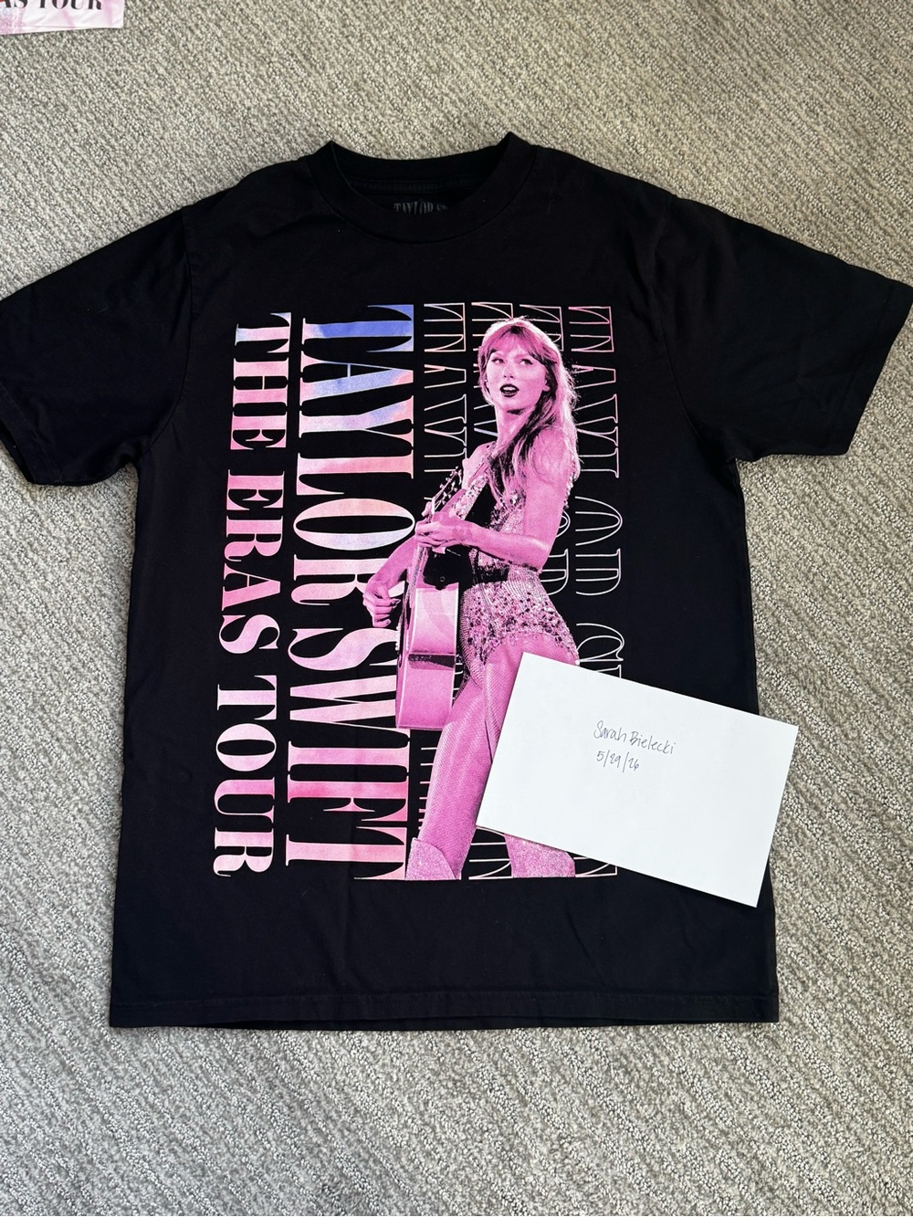 Taylor Swift Lover Era The Eras Tour Black Graphic Tee size M